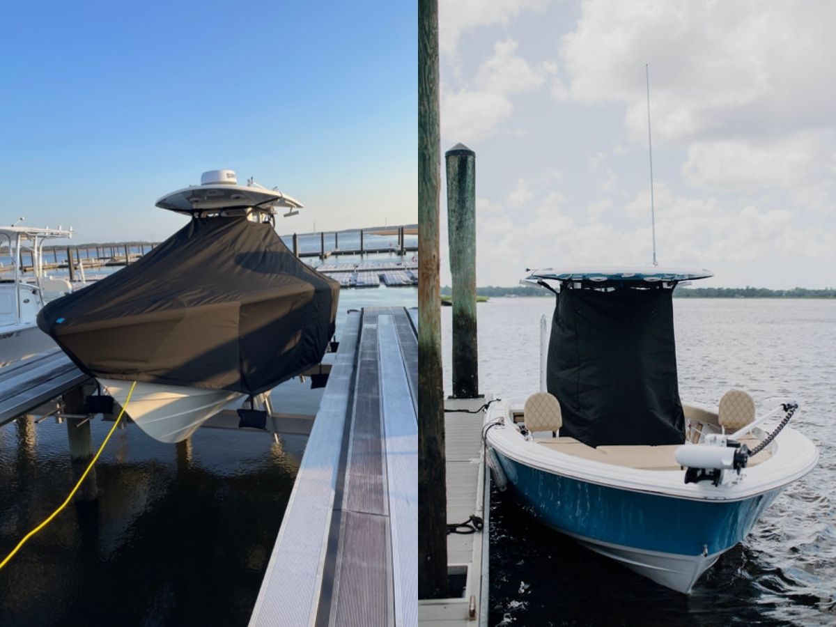 T-Top Boat Cover vs Center Console Curtain coverage comparison