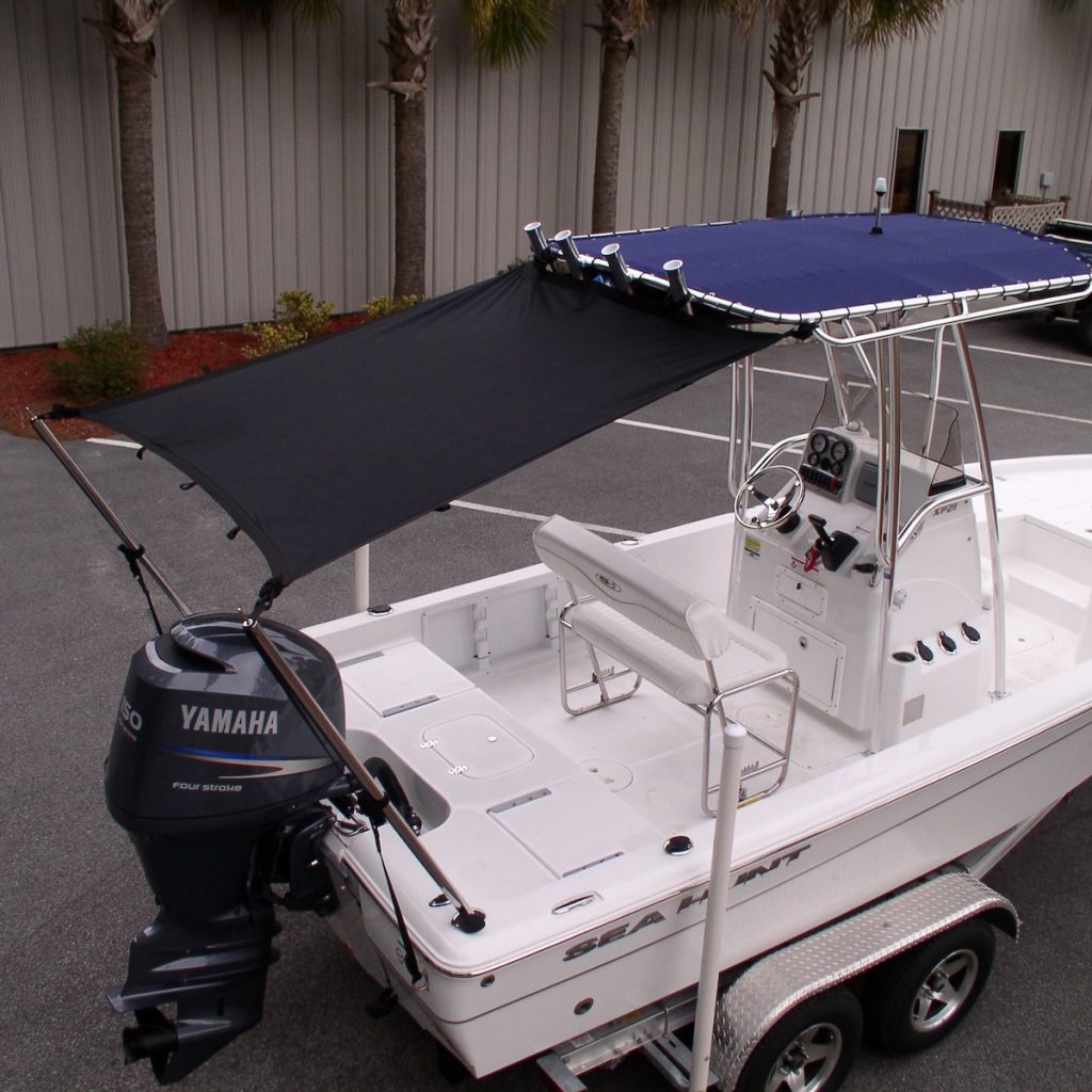 Early version of the LaPorte Boat Shade Kit.